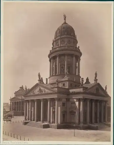 Foto Berlin Mitte, um 1880, Französische Kirche, Gendarmenmarkt