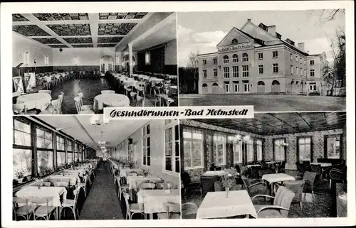 Ak Helmstedt in Niedersachsen, Hotel Restaurant Gesundbrunnen, Innenansicht