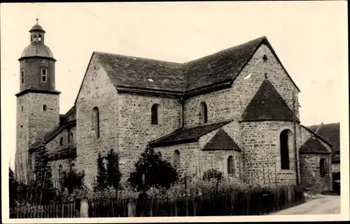 Ak Lippoldsberg Wahlsburg Weserbergland, Blick auf die Kirche