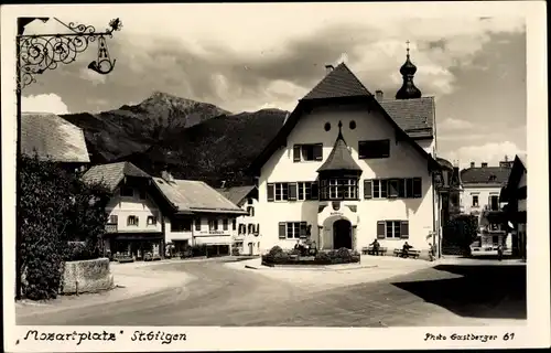 Ak Sankt Gilgen in Salzburg, Mozartplatz