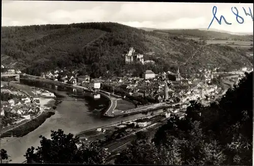 Ak Wertheim am Main, Fliegeraufnahme vom Ort