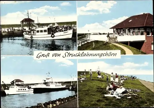 Ak Insel Nordstrand, Strucklahnungshörn, Gaststätte Ketelsen, MS Adler, MS Nordfriesland