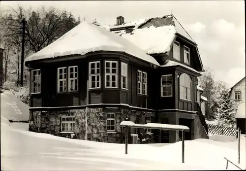 Ak Thum im Erzgebirge Sachsen, Jugendherberge Robert Reinhold, Winter