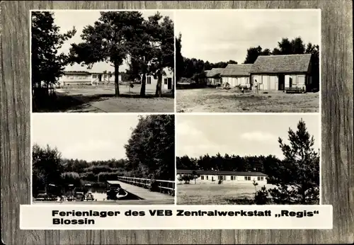 Ak Blossin Heidesee Brandenburg, Ferienlager des VEB Zentralwerkstatt Regis