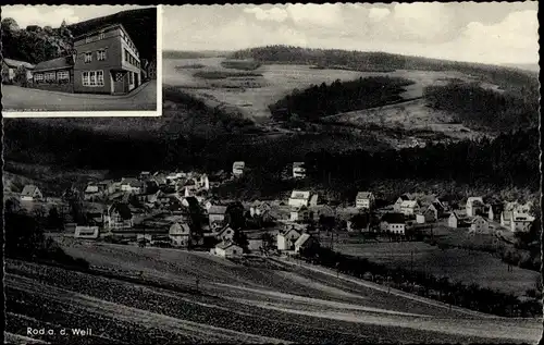 Ak Rod an der Weil Weilrod im Taunus, Panorama, Gasthaus zum Weiltal