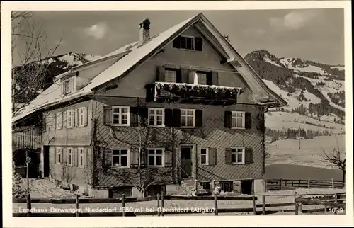 Ak Niederdorf Wolfertschwenden Unterallgäu, Landhaus Berwanger