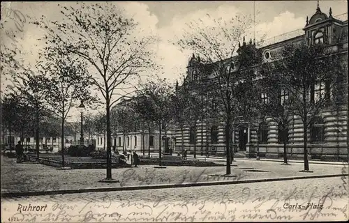 Ak Ruhrort Duisburg im Ruhrgebiet, Carls Platz