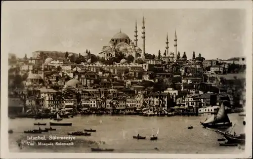 Ak Konstantinopel Istanbul Türkei, Vue Mosquee Sulemanie