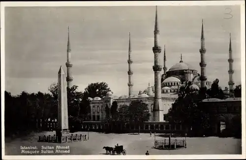 Ak Konstantinopel Istanbul Türkei, Mosquée Ahmed et l'Hippodrome