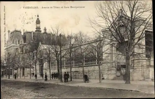 Ak Versailles Yvelines, Avenue de Thiers, Gare Montparnasse