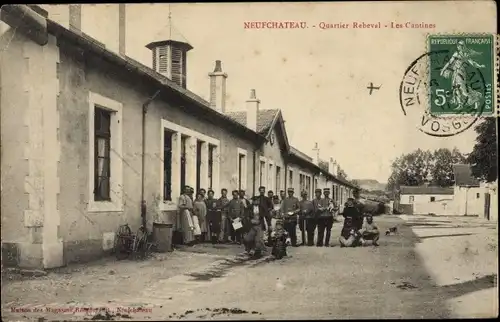 Ak Neufchâteau Lothringen Vosges, Quartier Rebeval, Les Cantines