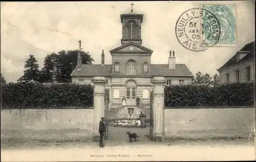 Ak Neuilly Saint Front Aisne, Hospice