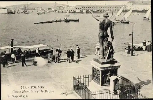 Ak Toulon Var, Genie Maritime, Le Bogne