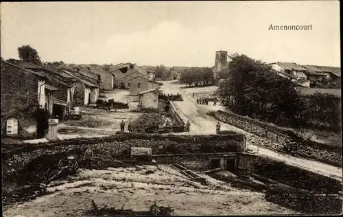 Ak Amenoncourt Meurthe et Moselle, Blick auf den Ort, Häuser