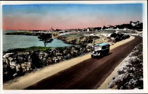 Ak Sète Cette Hérault, Promenade de la Corniche