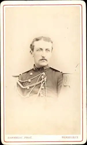 CdV Portrait, Französischer Soldat, Dritte Republik, Uniform, Regt. Nr. 100