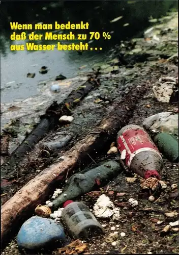 Künstler Ak Staeck, Klaus, Wenn man bedenkt, Satire