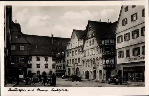 Ak Riedlingen an der Donau Württemberg, Marktplatz