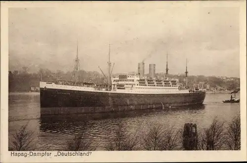 Ak Dampfschiff Deutschland, HAPAG
