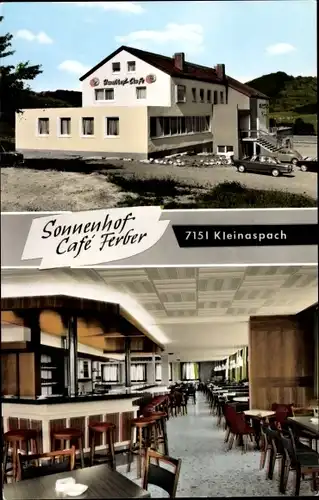 Ak Kleinaspach Aspach bei Backnang Württemberg, Sonnenhof Cafe, Innenansicht