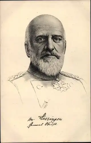 Ak Generaloberst Josias von Heeringen, Portrait in Uniform
