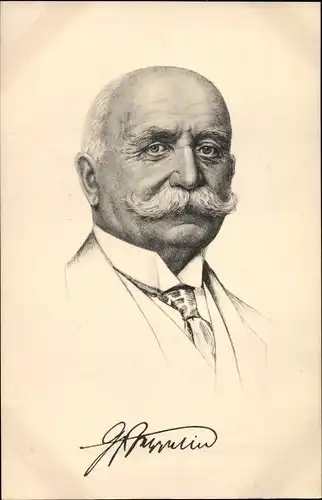 Ak Ferdinand Graf von Zeppelin, Portrait im Anzug