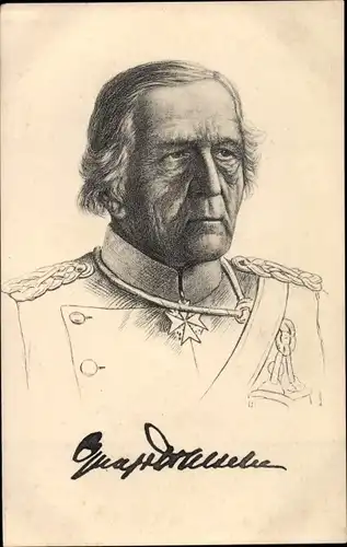 Ak Generalfeldmarschall Gottlieb von Haeseler, Portrait in Uniform