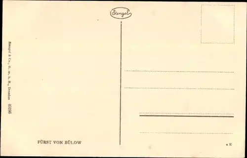 Ak Bernhard von Bülow, Politiker, Reichskanzler