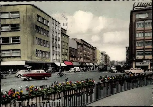 Ak Mülheim an der Ruhr, Leineweberstraße