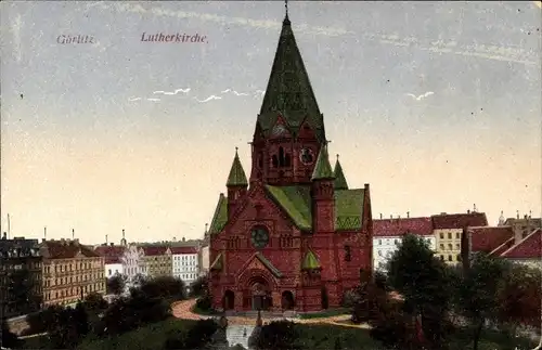 Ak Görlitz in der Lausitz, Lutherkirche