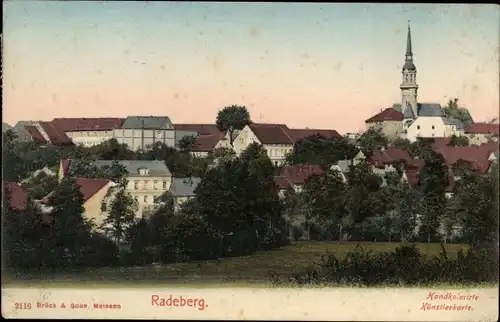Ak Radeberg in Sachsen, Teilansicht
