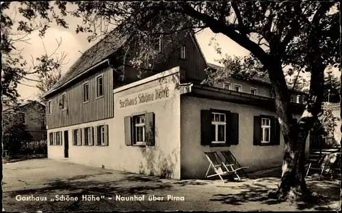 Ak Naunhof im Kreis Leipzig, Gasthof Schöne Höhe