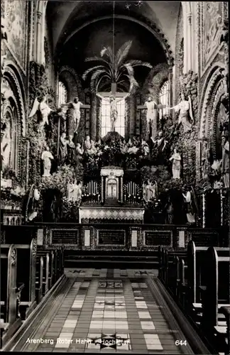 Ak Arenberg Koblenz am Rhein, Roter Hahn Hochaltar