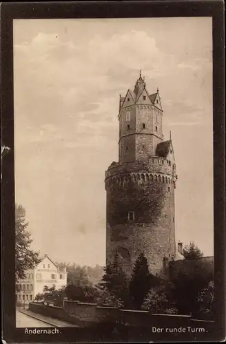 Ak Andernach am Rhein, Runder Turm