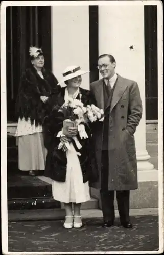 Ak Adel Niederlande, Prinzessin Juliana, Prinz Bernhard zur Lippe Biesterfeld, Königin Wilhelmina