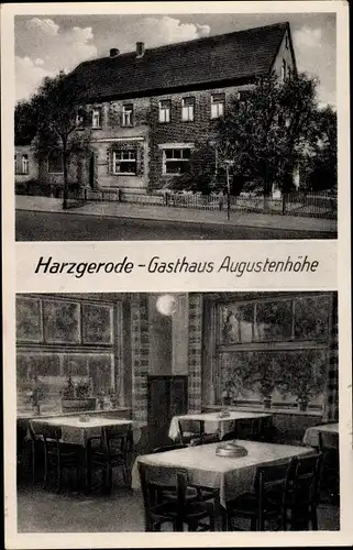 Ak Harzgerode am Harz, Gasthaus Augustenhöhe