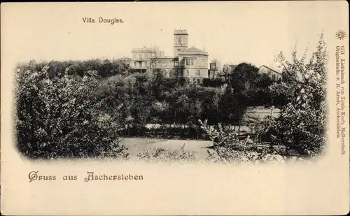 Ak Aschersleben im Salzlandkreis, Villa Douglas