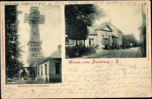 Ak Stolberg Südharz, Partie am Auerberg und der Josephshöhe, Gastwirtschaft