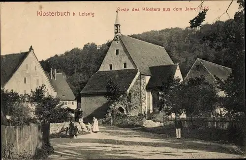 Ak Klosterbuch Leisnig in Sachsen, Klosterreste a. d. J. 1365