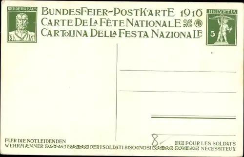 Ganzsachen Künstler Ak Römer, Säerin, Bundesfeier 1916