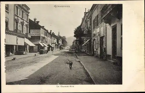 Ak Gérardmer Lothringen Vosges, La Grande Rue