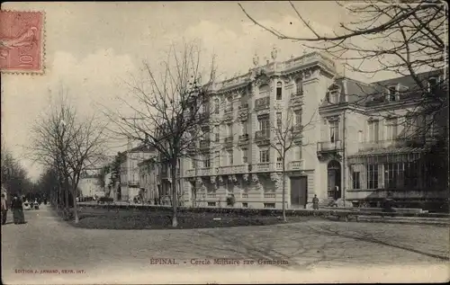 Ak Épinal Lothringen Vosges, Cercle Militaire rue Gambetta