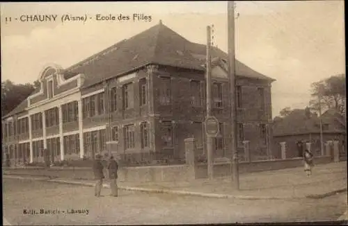 Ak Chauny Aisne, Ecole des Filles