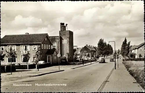 Ak Nieuwendam Nordholland, Monnikendammerweg