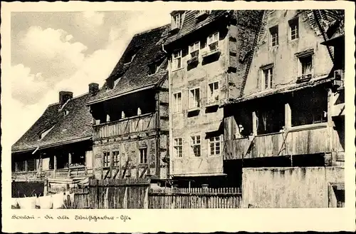 Ak Wrocław Breslau Schlesien, Weißgerber Ohle, Alte Häuser, Altstadt