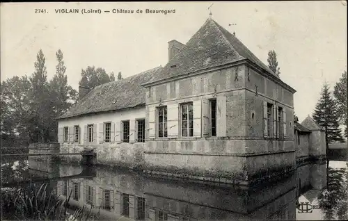 Ak Viglain Loiret, Chateau de Beauregard