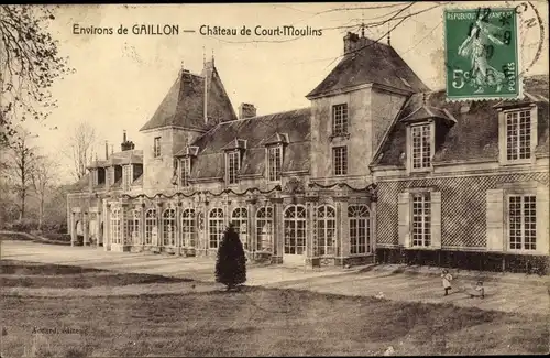 Ak Gaillon Eure, Chateau de Court Moulins