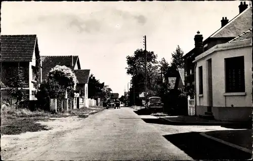 Ak Merville Franceville Plage Calvados, L'Avenue de Rouen
