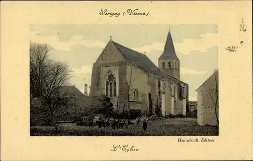 Ak Sérigny Vienne, L'Eglise