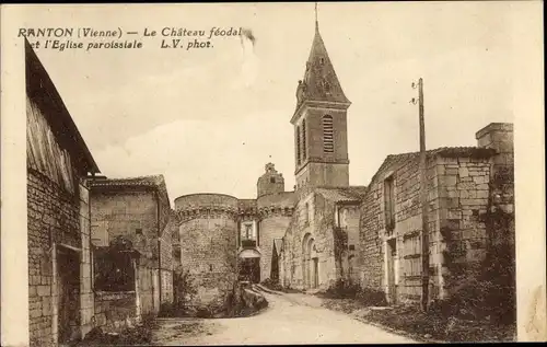 Ak Ranton Vienne, Le Chateau feodal, L'Eglise paroissiale